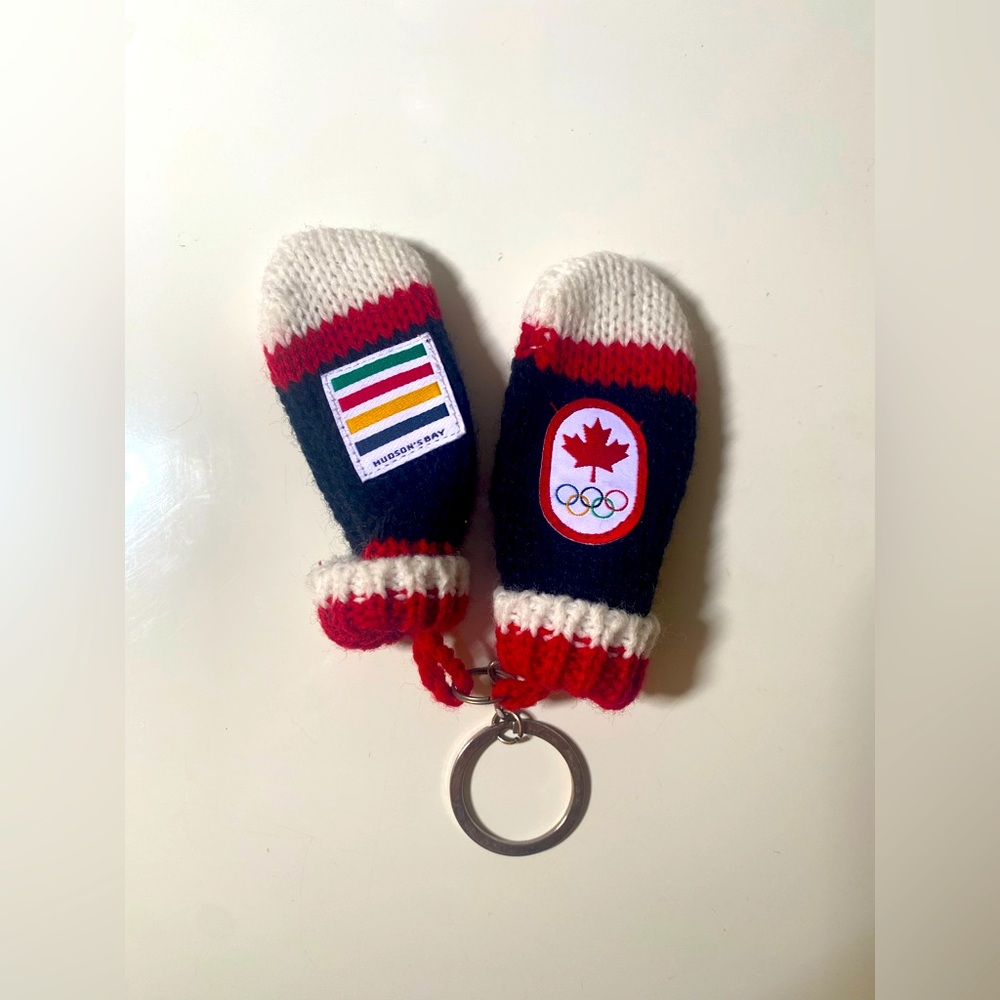 HBC Team Canada Olympic Mittens Keychain